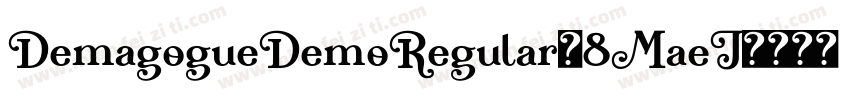 DemagogueDemoRegular-8MaeJ字体转换