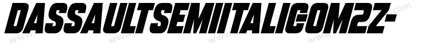 DassaultSemiItalic-0M2z字体转换