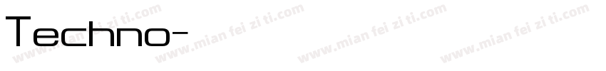 Techno字体转换