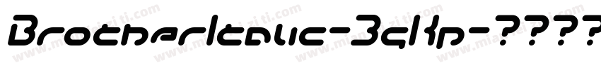 BrotherItalic-3gKp字体转换