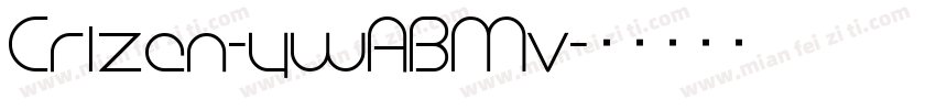 Crizen-ywABMv字体转换