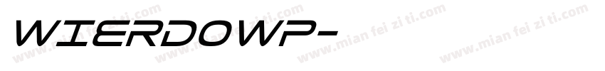 WIERDOWP字体转换
