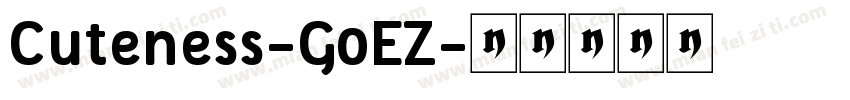 Cuteness-G0EZ字体转换