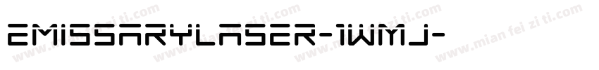 EmissaryLaser-1WMj字体转换
