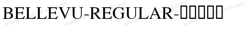 BELLEVU-REGULAR字体转换