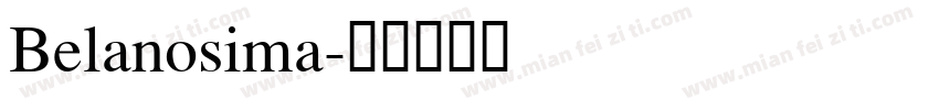 Belanosima字体转换