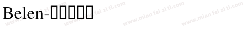 Belen字体转换