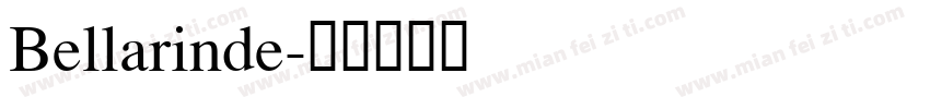 Bellarinde字体转换