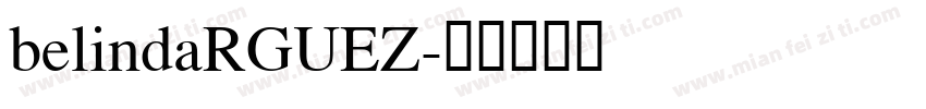 belindaRGUEZ字体转换