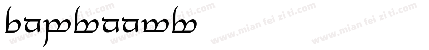 TengwarAnnatar字体转换