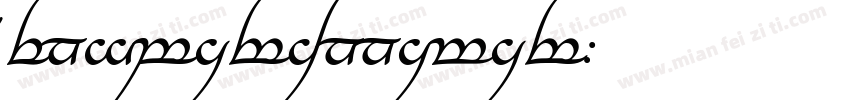TengwarAnnatar字体转换