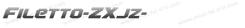 Filetto-ZXjz字体转换
