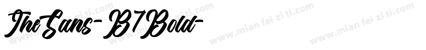 TheSans-B7Bold字体转换