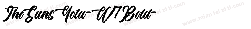 TheSansYota-W7Bold字体转换