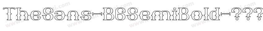 TheSans-B6SemiBold字体转换