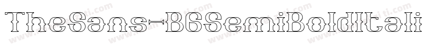 TheSans-B6SemiBoldItalic字体转换