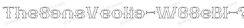 TheSansVeolia-W6SeBl字体转换