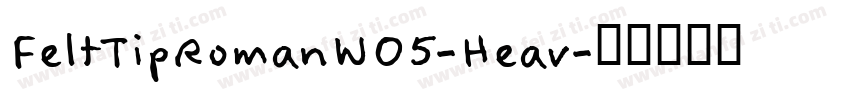 FeltTipRomanW05-Heav字体转换