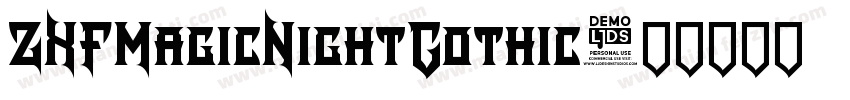 ZXFMagicNightGothic字体转换