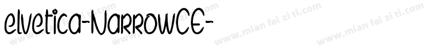 elvetica-NarrowCE字体转换