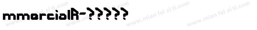 mmercialR字体转换