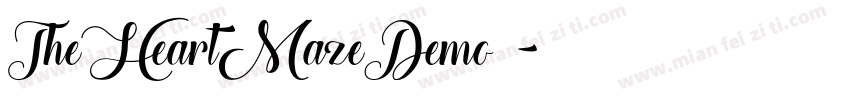 TheHeartMazeDemo字体字体转换
