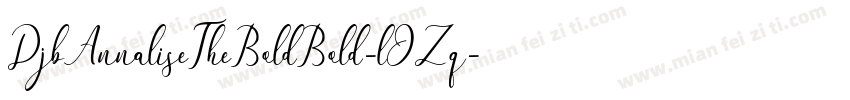 DjbAnnaliseTheBoldBold-lOZq字体转换