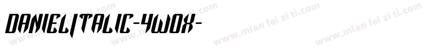 DanielItalic-4w0x字体转换