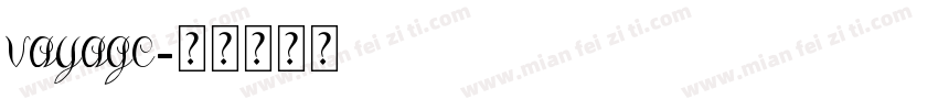 vayage字体转换