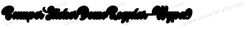 BumperStickerDemoRegular-Wypa9字体转换