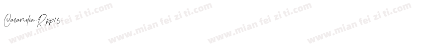 Caramelia-Rpp16字体转换