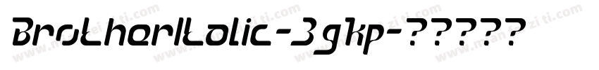 BrotherItalic-3gKp字体转换