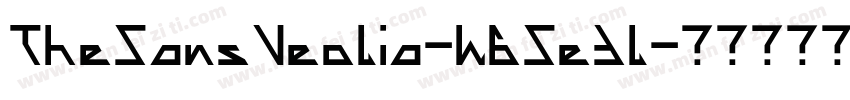 TheSansVeolia-W6SeBl字体转换