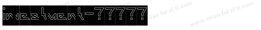 investment字体转换