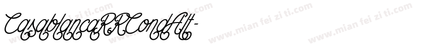 CasablancaRRCondAlt字体转换