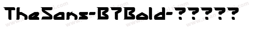 TheSans-B7Bold字体转换