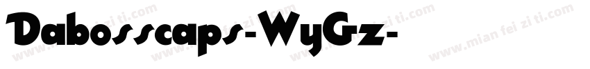 Dabosscaps-WyGz字体转换