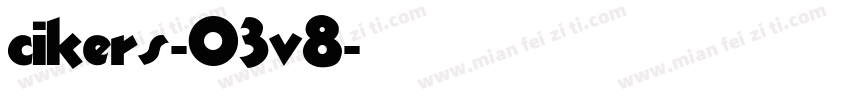 cikers-03v8字体转换