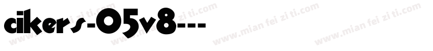 cikers-05v8--字体转换