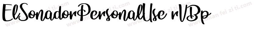 ElSonadorPersonalUse-rVBp字体转换