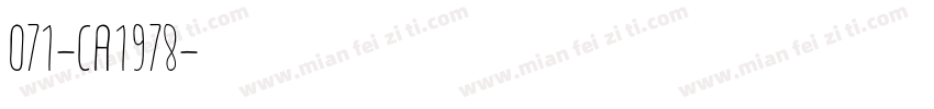 071-CA1978字体转换