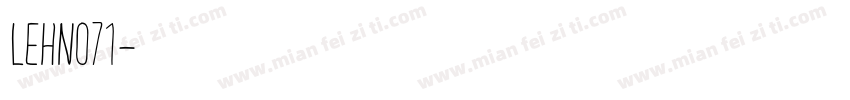 LEHN071字体转换