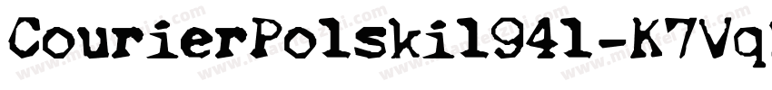 CourierPolski1941-K7VqZ字体转换