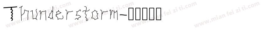 Thunderstorm字体转换
