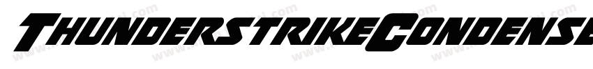 ThunderstrikeCondensed字体转换