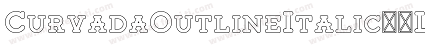 CurvadaOutlineItalic-8L0z字体转换