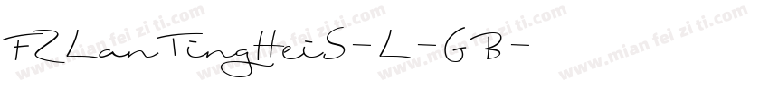 FZLanTingHeiS-L-GB字体转换