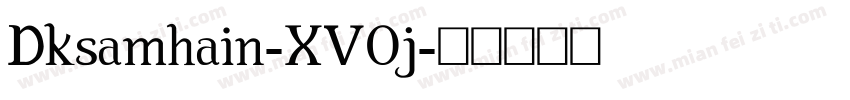 Dksamhain-XV0j字体转换