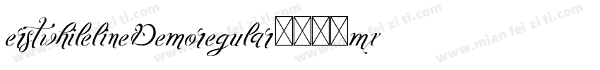 ErstwhileLineDemoRegular-518mx字体转换