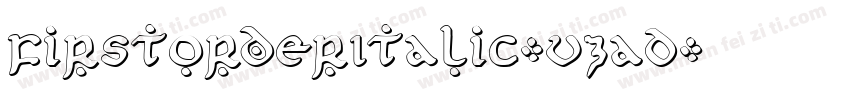 FirstOrderItalic-vzaD字体转换